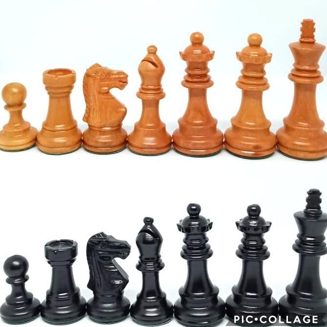 Promo Bidak Buah Catur Kayu Sawo Model Staunton Menteri 2 COD