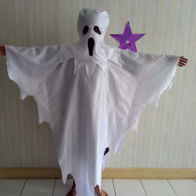 ] kostum hantu putih hantu klasik sprei hantu white ghost costume