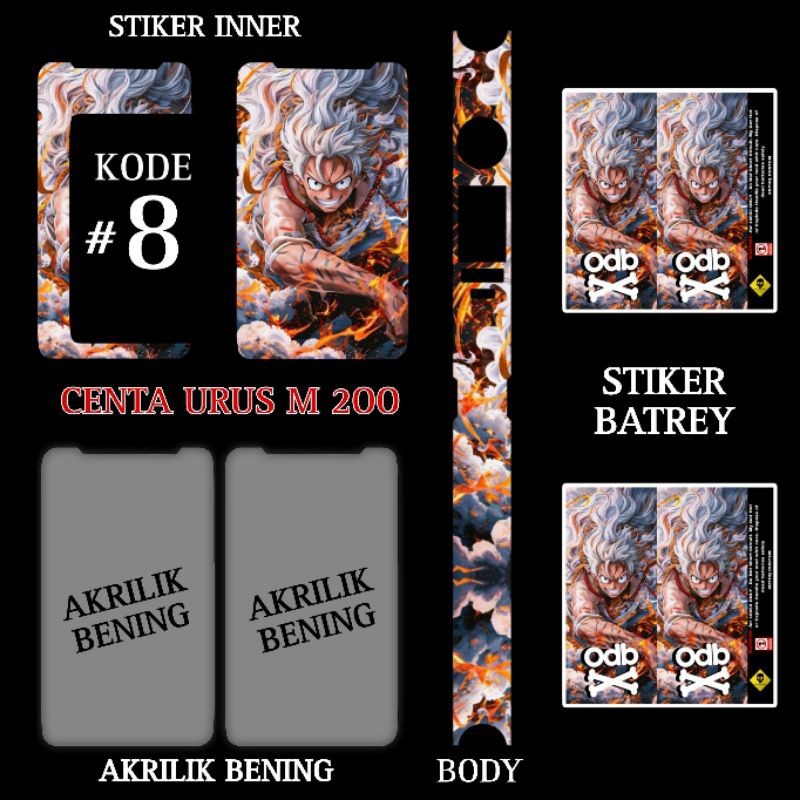 

[COD] Garskin Stiker Stiker Inner Satu Paket M200 8 Label Custom Presisi Terlaris
