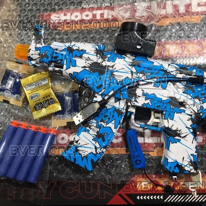 Promo Mainan Sniper Tembak Tembakan Nerf 2in1 (Peluru Busa dan Watergel) Otomatis/Auto Water Gel Bla