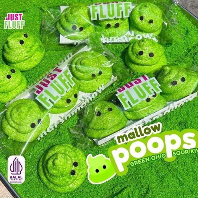 

MARSHMALLOW POOPS GREEN OHIO SOUR KIWI JUSTFLUFF [HALAL] [3 PCS]