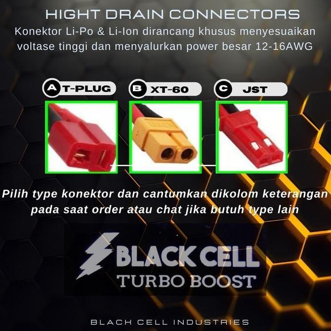 Lipo Battery 3s 4000Mah 11.4v 100c BLACK CELL High Drain Powered RC Drone Air Soft Remote Controller