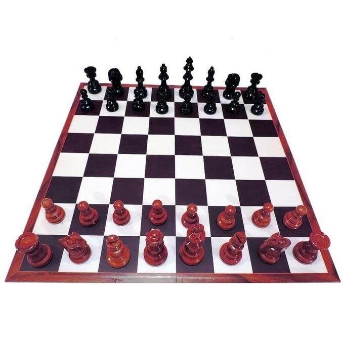 Promo Papan Catur + Buah Catur Kayu Sawo Istimewa + Tas Catur COD