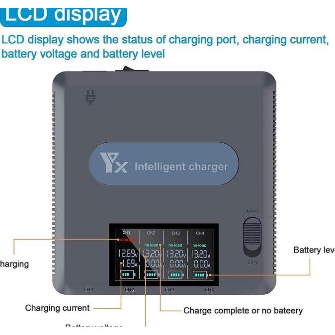 Charger DJI Mavic Air 2 DJI Air 2s Baterai Battery YX Charging Hub