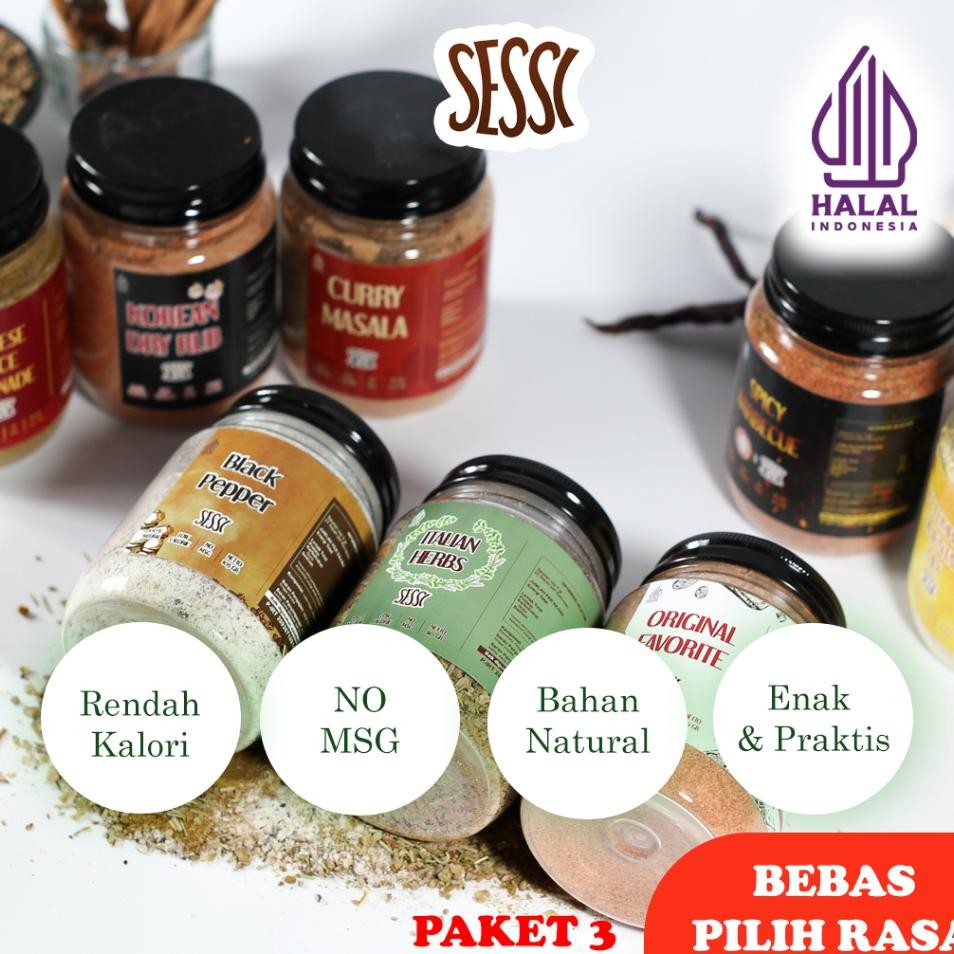 

3Pcs Bumbu Marinasi Sessi Paket 3Pcs Lebih Bebas Pilih Rasa
