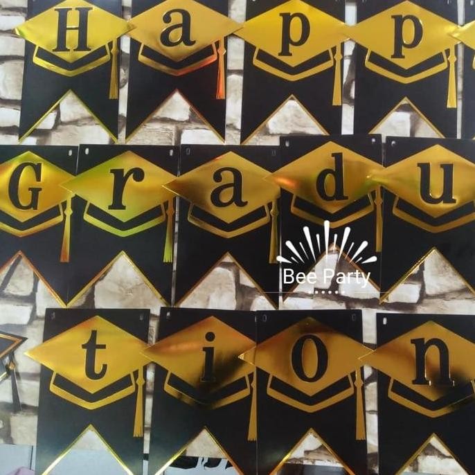 :::::::] Banner Graduation / Tulisan Happy Graduation