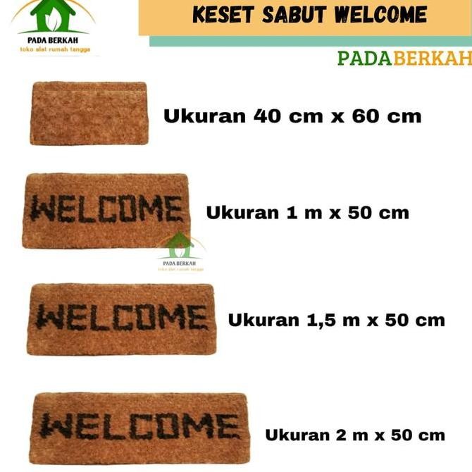 Keset Sabut Kelapa Welcome Keset Sabut Tebal Keset Sabut