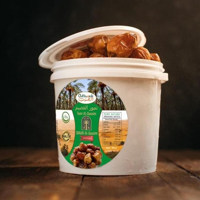 

kurma Sukari Ember 800gr Al Qasim Fresh Kurma Ruthob Basah Al Qasim kualitas Premium attayeb
