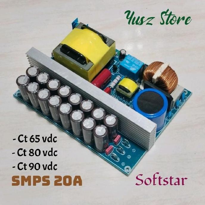 SMPS 20A CT 65V 80V 90V 20 AMPERE POWER SUPPLY FOR AUDIO AMPLIFIER ORIGINAL DAN TERPERCAYA