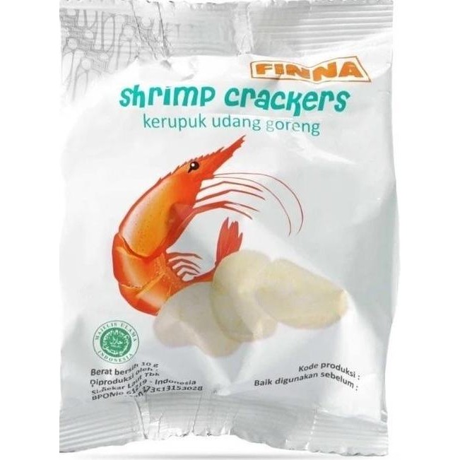 

*****] FINNA SHRIMP CRACKERS KERUPUK UDANG GORENG 10gr | KRUPUK MATENG UDANG