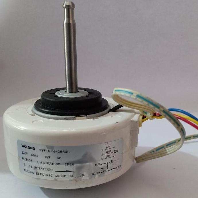 ] fan motor indoor ac panasonic wolong yyw-18-4-2650L