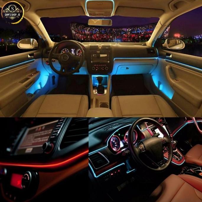 Lampu Interior Mobil Led Neon 3 Meter + 12V Inverter Car Terbaik