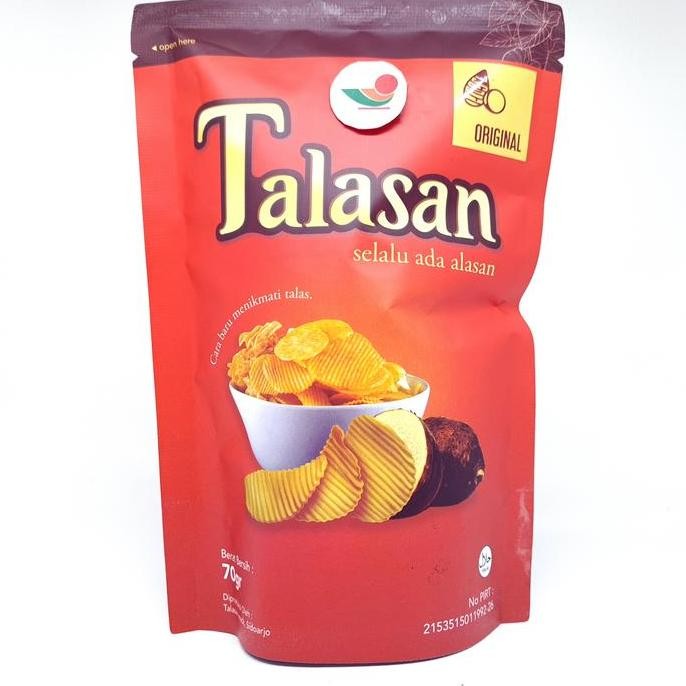 

hanya disini] TALASAN KRIPIK TALAS 70gr | KERIPIK UBI RASA DAUN JERUK BALADO COKLAT
