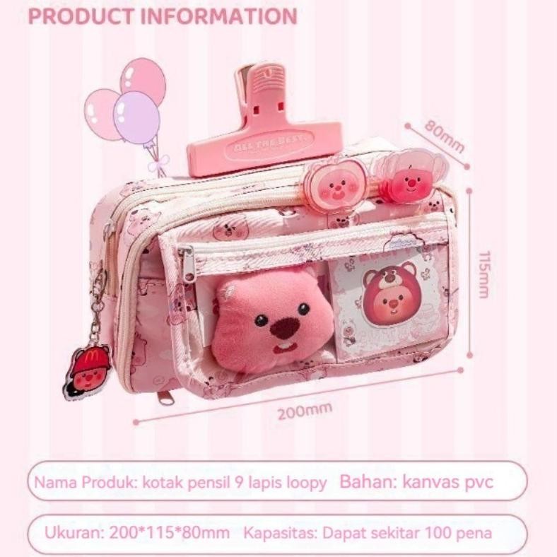 

Wdr-75 9 Lapis Tas Alat Tulis Berkapasitas Besar/Tempat Pensil Kartun/Kotakpensil Aesthetic Tas Wdr-75