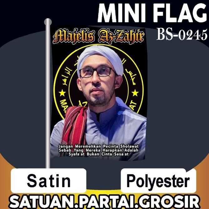 Sale Bendera Mini Flag Custom Majelis Az Zahir Pecinta Sholawat / Bendera
