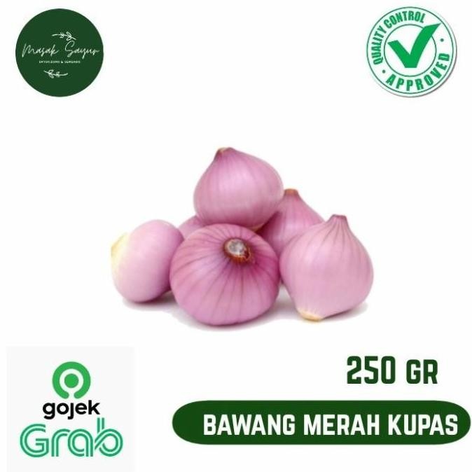

JH8 bawang merah kupas 250 gram sayur segar
