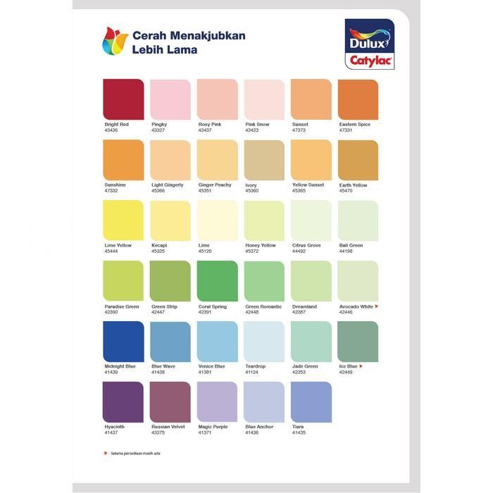 Cat Tembok Interior Dulux Catylac Putih 1501 / Warna Catalog 25Kg Pail Gratis Ongkir