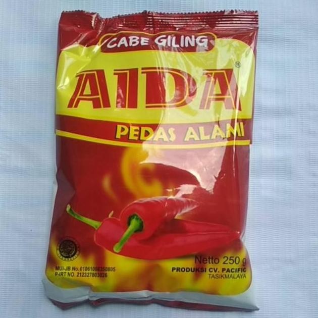 

JH8 AIDA BUMBU TABUR INSTANT CABE BUBUK CABAI PEDAS 250 GRAM