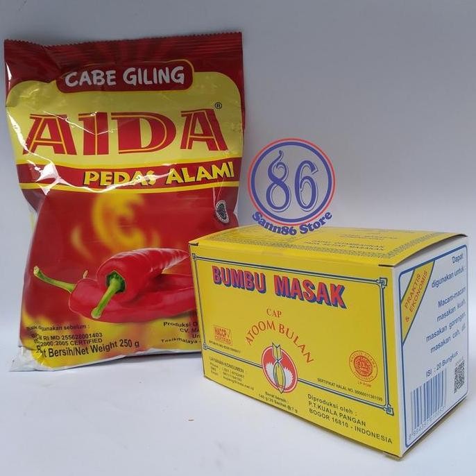 

JH8 Bumbu Dapur Penyedap Makanan Serta Masakan Rasa Asin Gurih dan Cabe Bubuk Pedas Instan Cabai Bahan Spices