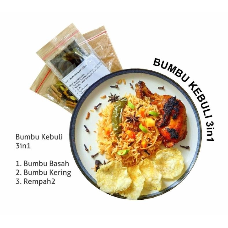 

ter-46 uk-75 Paket Nasi Kebuli 3in1 ( Basmati 1kg + Bumbu 80gr ) Terlaris Sale