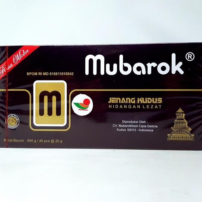 

langsung order saja] MUBAROK JENANG KUDUS RASA MOKA 800gr | 40pcs @ 20gr HALAL DOS BESAR