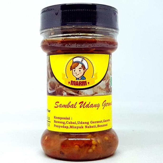 

>*>*>*>*] MARIN SAMBAL UDANG GERMUT 150gr | PEDAS PEDES SAMBEL HALAL MUI EBI