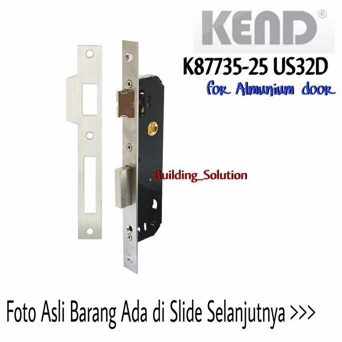 Promo, Kend Original Mortise Lockcase K87735-25 Us32D Badan Kunci Almunium