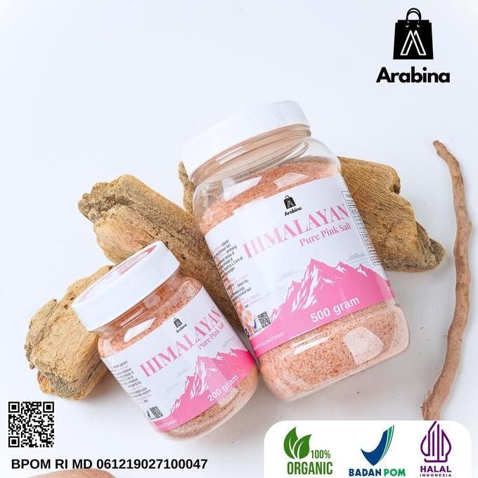 

JH8 Arabina Garam Himalaya Premium Natural Himalayan Pink Salt Himsalt Original Bahan Merah