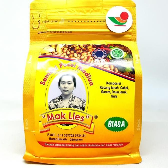 

*#*#*#*#] MAK LIES SAMBEL PECEL MADIUN 250gr | SAMBAL ASLI KHAS PEDAS BUMBU