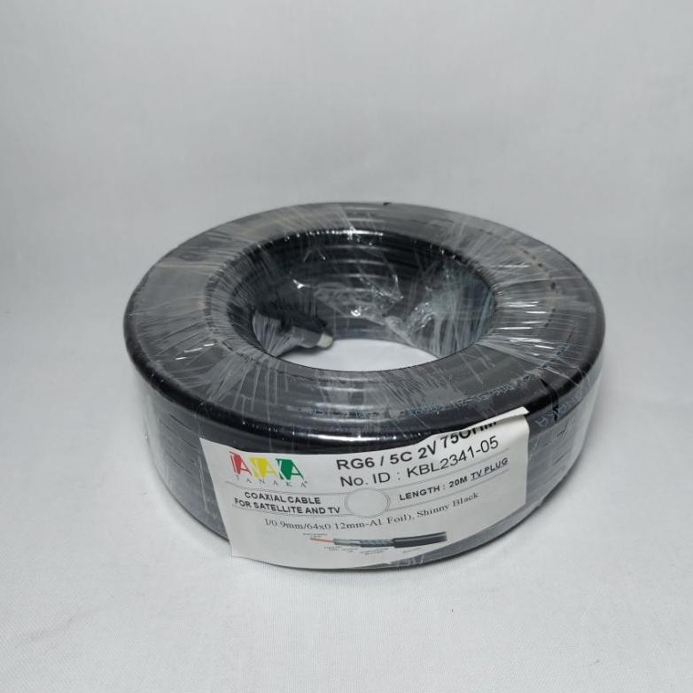 Kabel Antena TV 20 Meter Tanaka / Kabel Antena 20 m