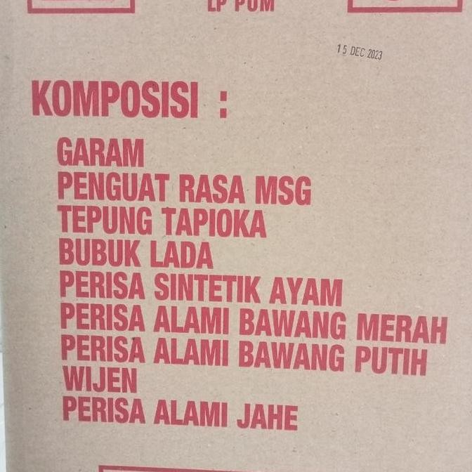 

JH8 Bumbu Atoom bulan 500gr asin spices