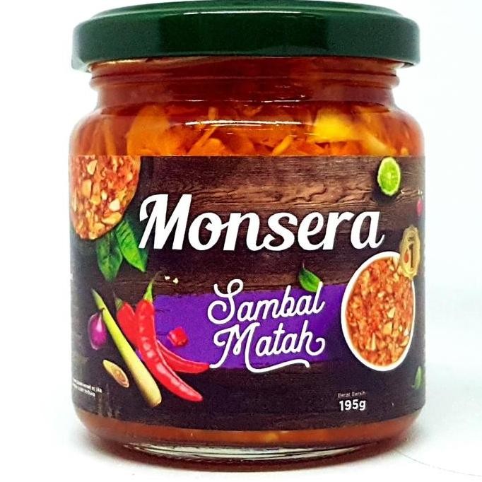 

~^~^~^] MONSERA SAMBAL MATAH 185gr | SAMBEL LEVEL 1 5 10 BOTOL KACA PEDAS BALI
