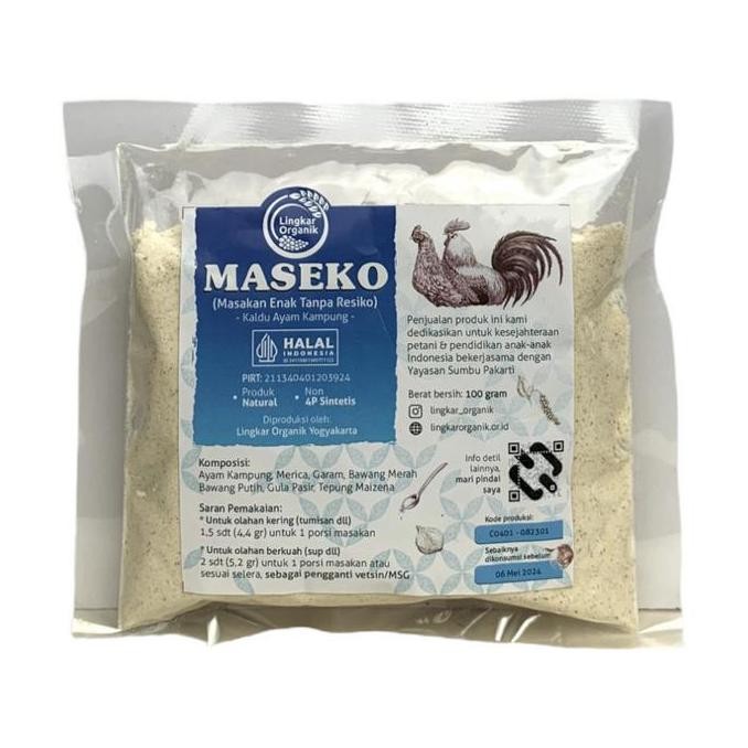 

JH8 LINGKAR ORGANIK Maseko Kaldu Mpasi Sehat Non Msg 100gr| Bumbu Kaldu Ayam , Sapi dan Jamur dengan Kemasan Botol dan Refil untuk Masakan Mpasi mengandung rempah Bawang