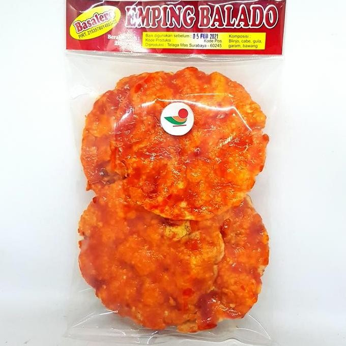 

------] BASALERO KERIPIK BELINJO BALADO PEDAS MATANG 200gr | BLINJO EMPING
