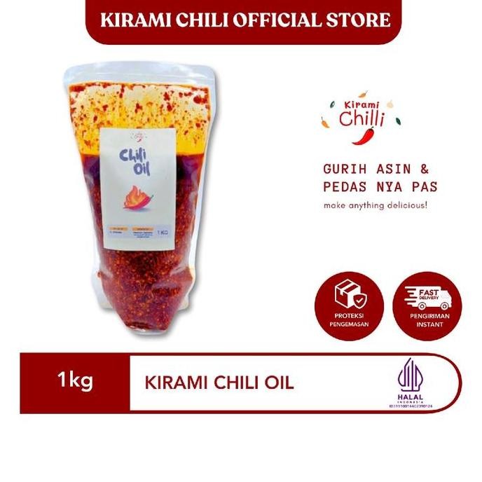 

JH8 KIRAMI CHILI OIL 1KG-MINYAK CABAI/CHILI OIL HALAL
