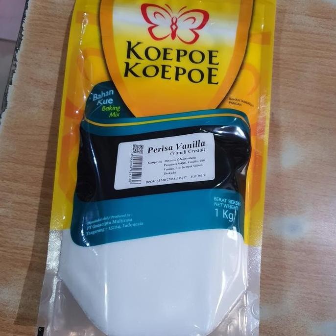 

TERSEDIA Vanilla Crystal kupu kupu 1 kg / koepoe koepoe vanilli crystal