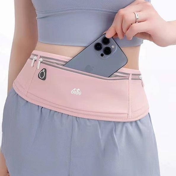 Tas Pinggang Olahraga Outdoor Tas Ponsel Lari Pria Dan Wanita Tas Sabuk Mini Anti Air
