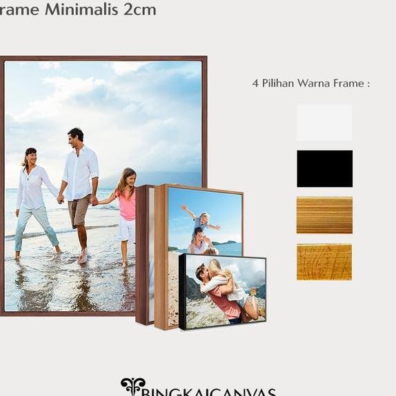 Cetak Foto Kanvas Minimalis Frame Custom Ukuran