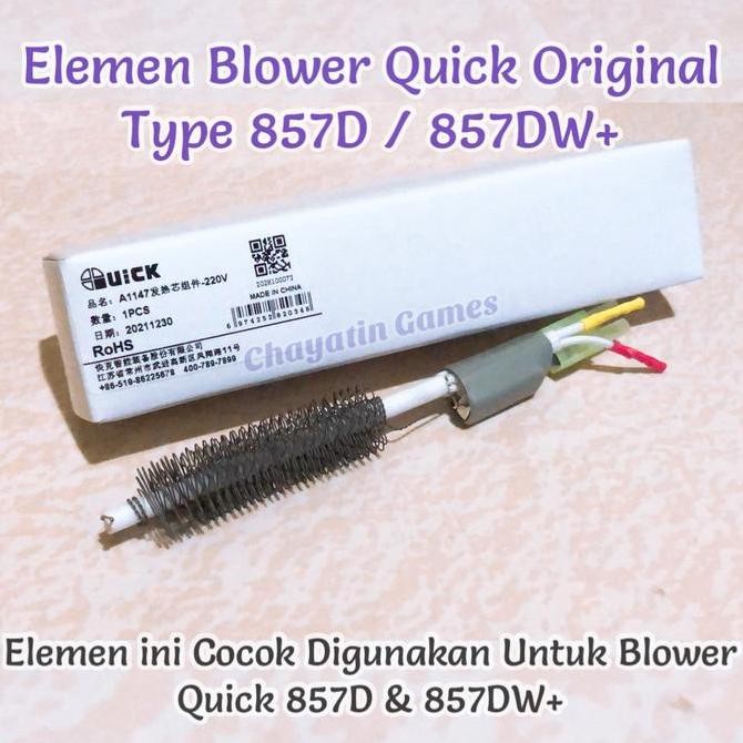 N Elemen Blower Original Quick Type 857D 857Dw+ & Blower Digital Lainnya