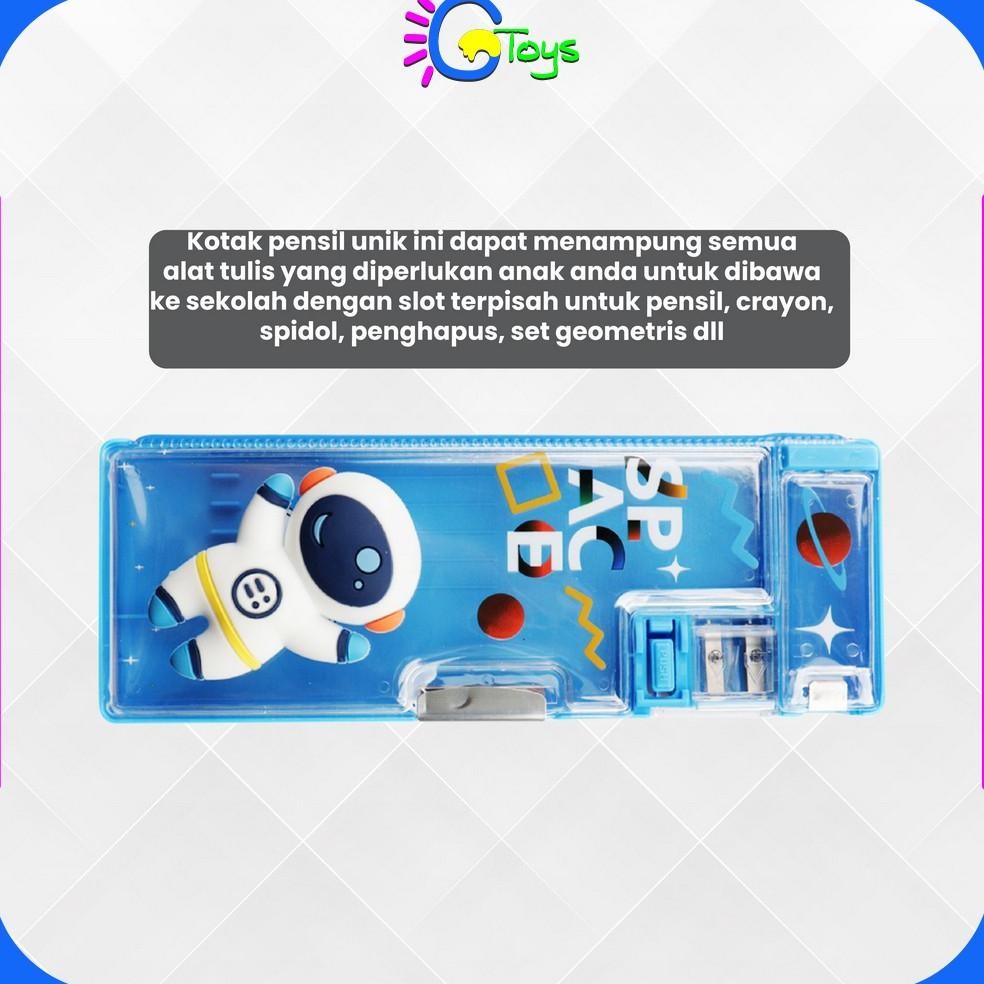 

To94 Cr-A59 Tempat Pensil Anak 3D Timbul Magnetic Multifungsi Alat Tulis Sekolah / Kotak Pensil Pencil Case Magnet Untuk Anak Tk To94