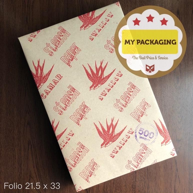 

Bf888S Keras Buram / Stensil Paper Merek Swallow 1 Pack 500Lembar Folio A-110