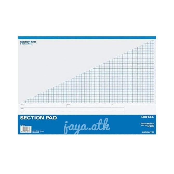 

Sale Kokuyo - Section Pad - Milimeter Blok A3 5Mm Sections 500N - Grid