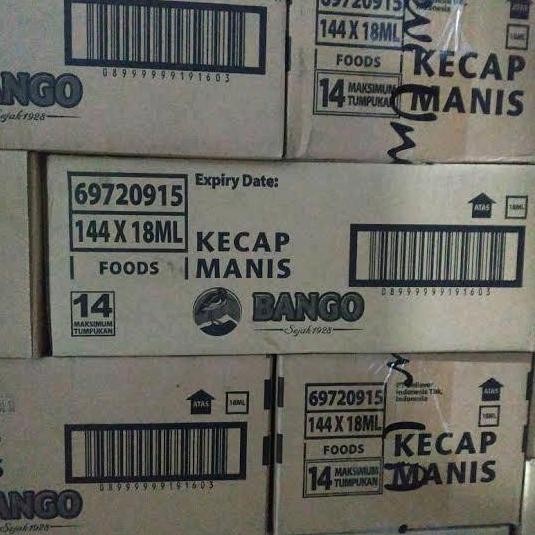 

JH8 Kecap bango 25gr 1 dus eceran 1000 isi 144 sachet