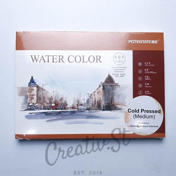 

Sale Potentate Watercolor Pad Medium Cold Pressed Buku Lukis Cat Air 19 X 13 Cm