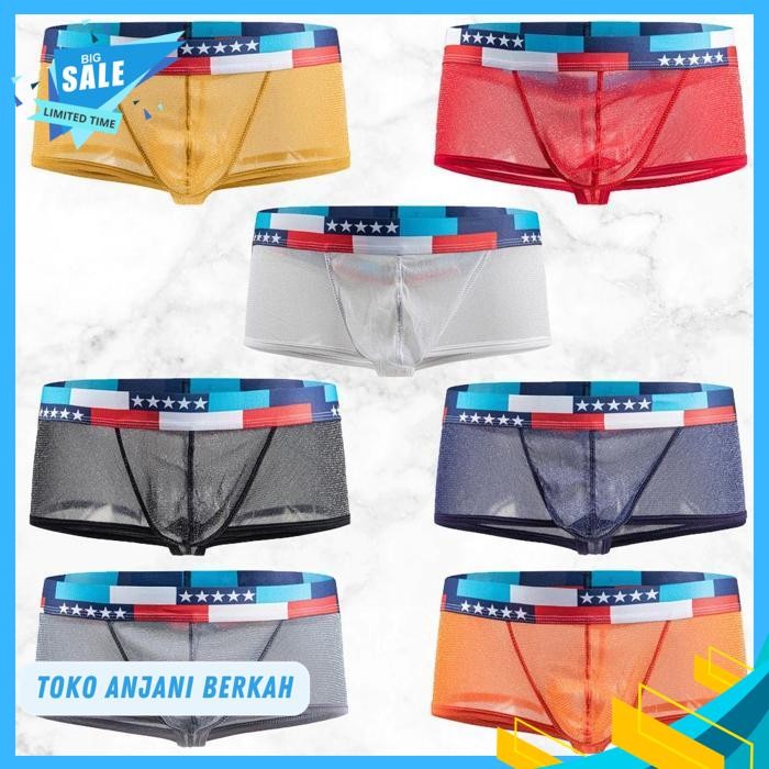 VANSKOOS BOXER CELANA DALAM SEKSI PRIA TRANSPARAN MEN UNDERWEAR E / VANSKOOS BOXER CELANA DALAM SEKS