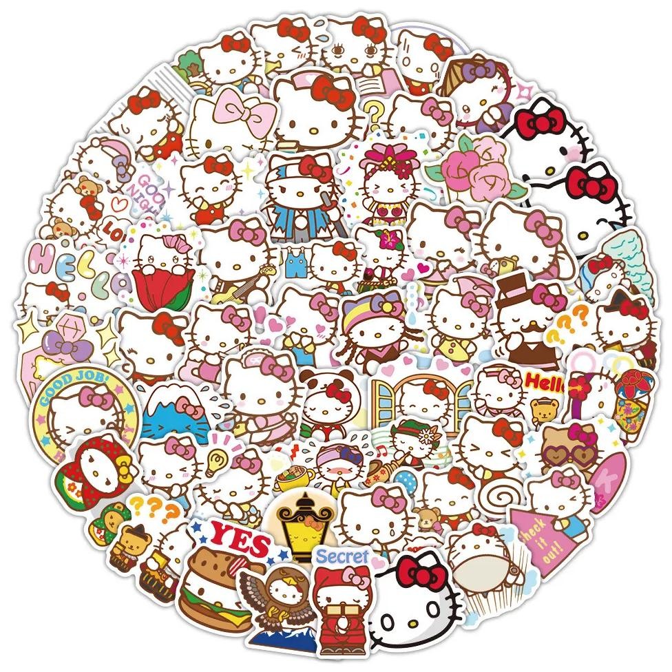 

100Pcs Kawaii -Inspired Stickers - Cute Doodle Decals For Journals, Phone Cases & Gift Wrapping