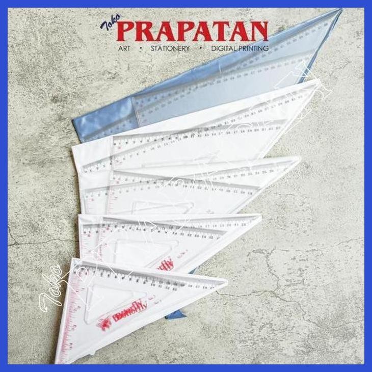 

( SEKOLAH / LUKIS ) DISCOUNT PENGGARIS SEGITIGA BUTTERFLY NO 12 / TRIANGLE RULER (SENI / MENGGAMBAR / ART / KERAJINAN ) PRIVASI AMAN