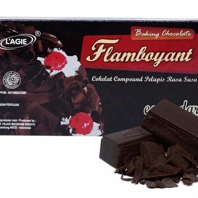 

(Expert) Coklat compound Extra dark Lagie Flamboyant kemasan 250g