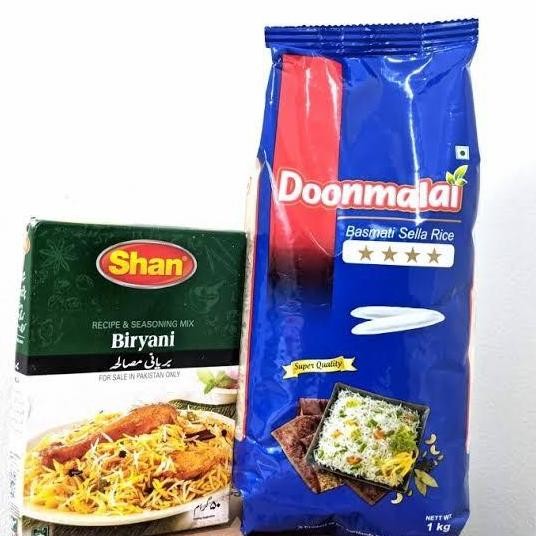 

(Expert) Paket Beras Doonmalai Plus Bumbu Shan Biryani Nasi Briyani