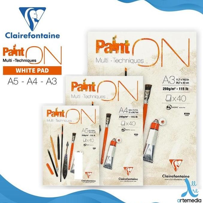 

Sale Clairefontaine Paint On White Multi Technique Sketch Pad Sketchbook